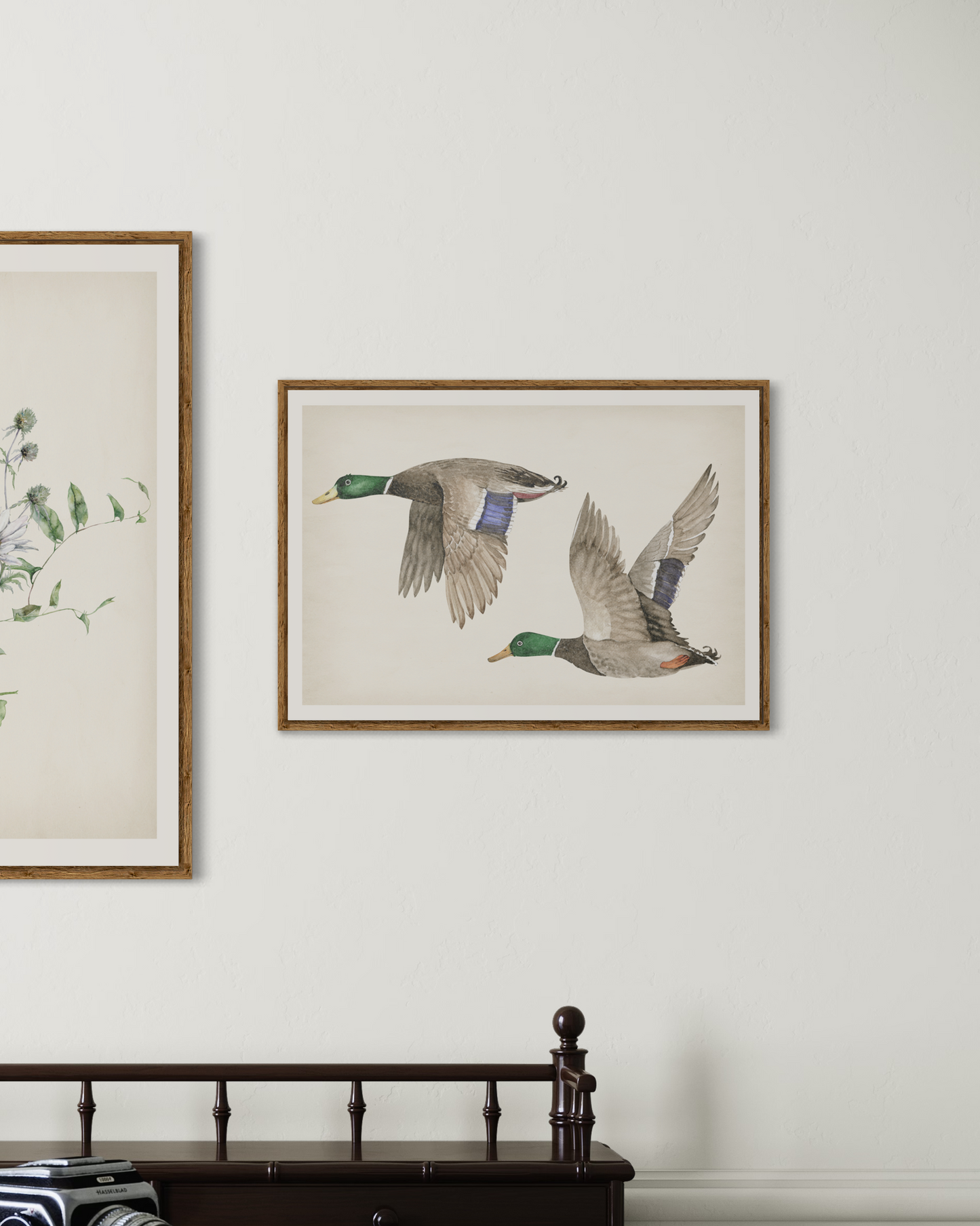 Vintage Flying Ducks Poster