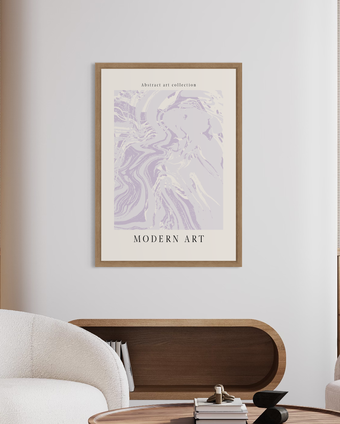 Purple Liquid Art Poster