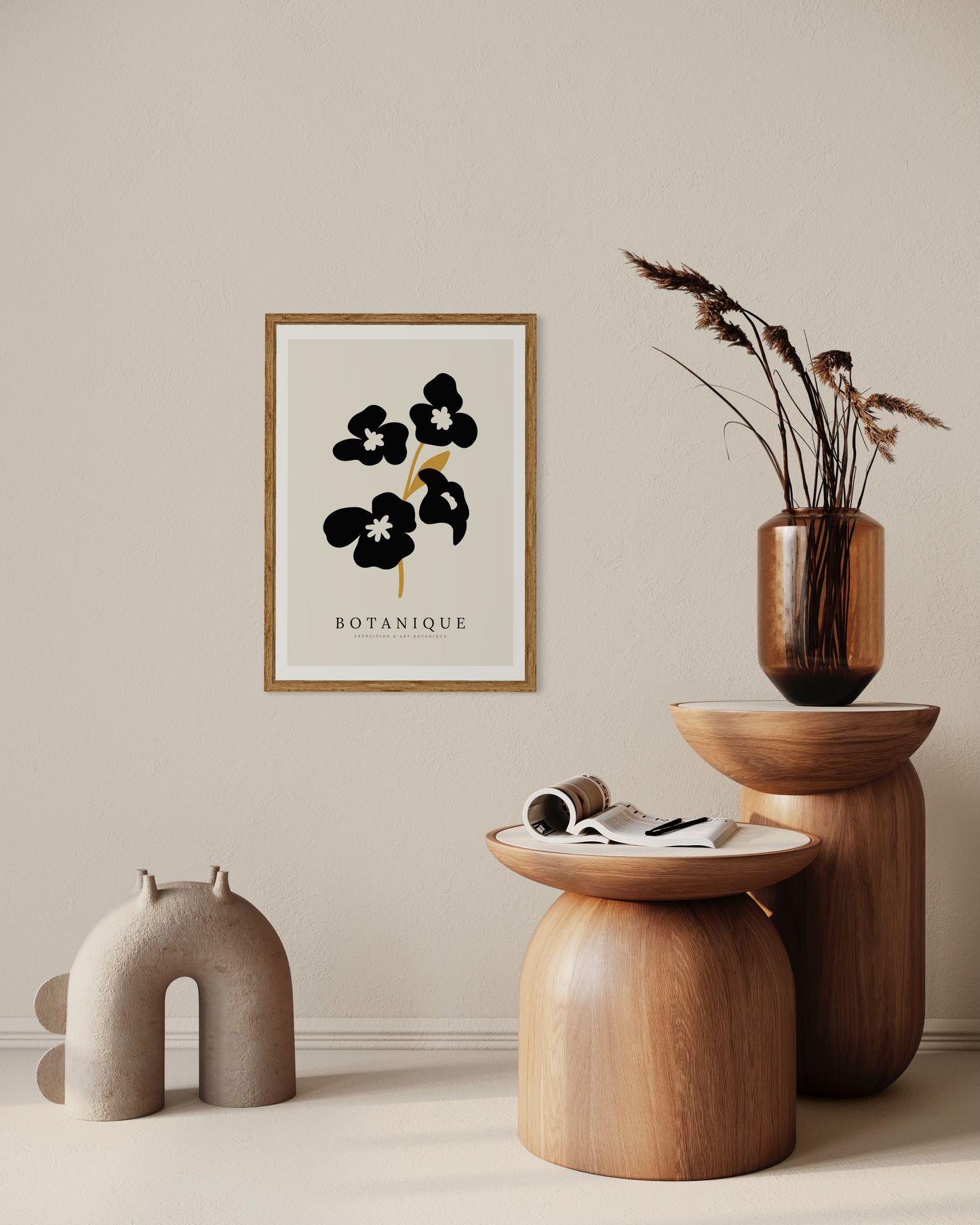Black Botanique No.3 Poster