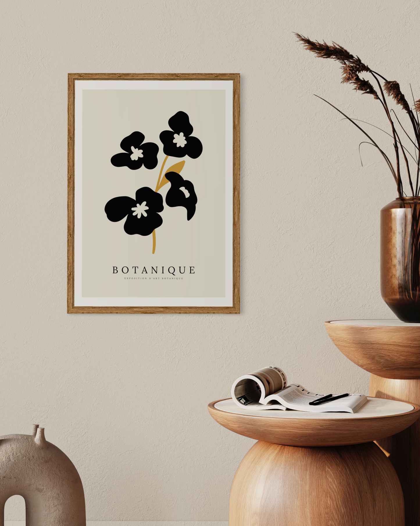 Black Botanique No.3 Poster