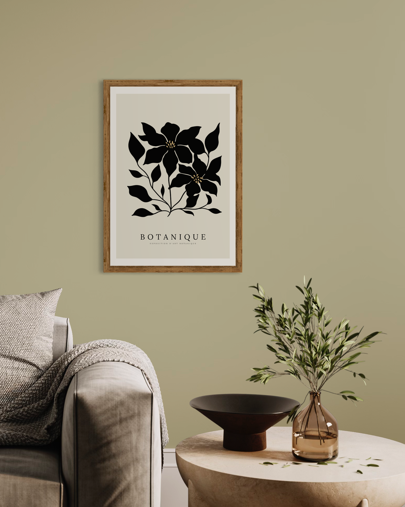 Black Botanique No.4 Poster