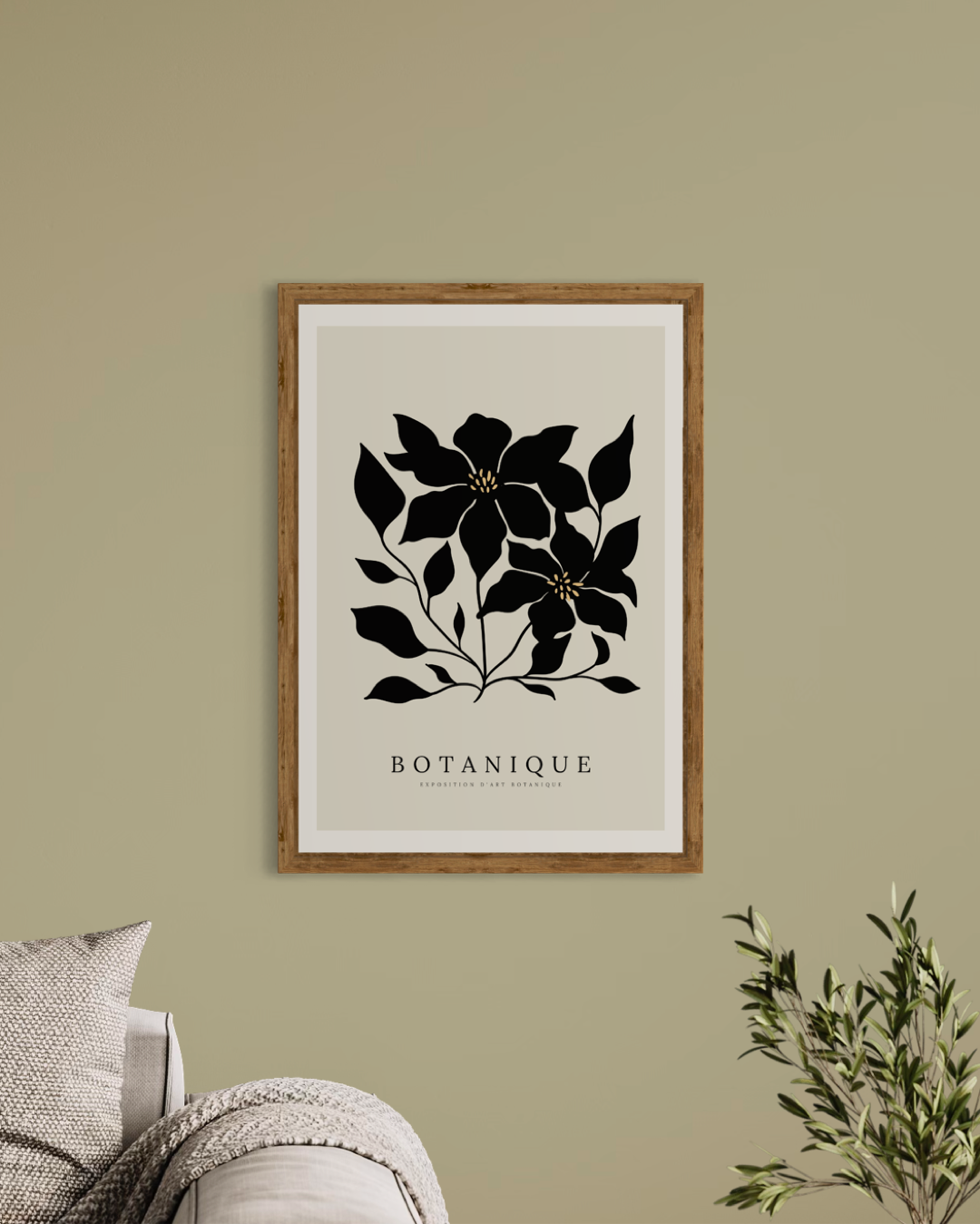Black Botanique No.4 Poster