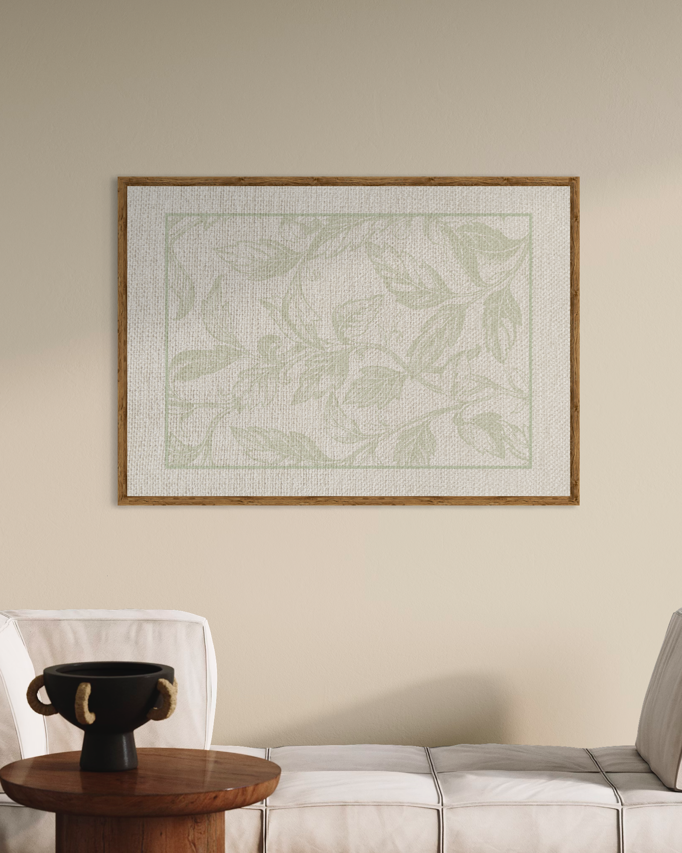 Botanical Textile Textured Poster