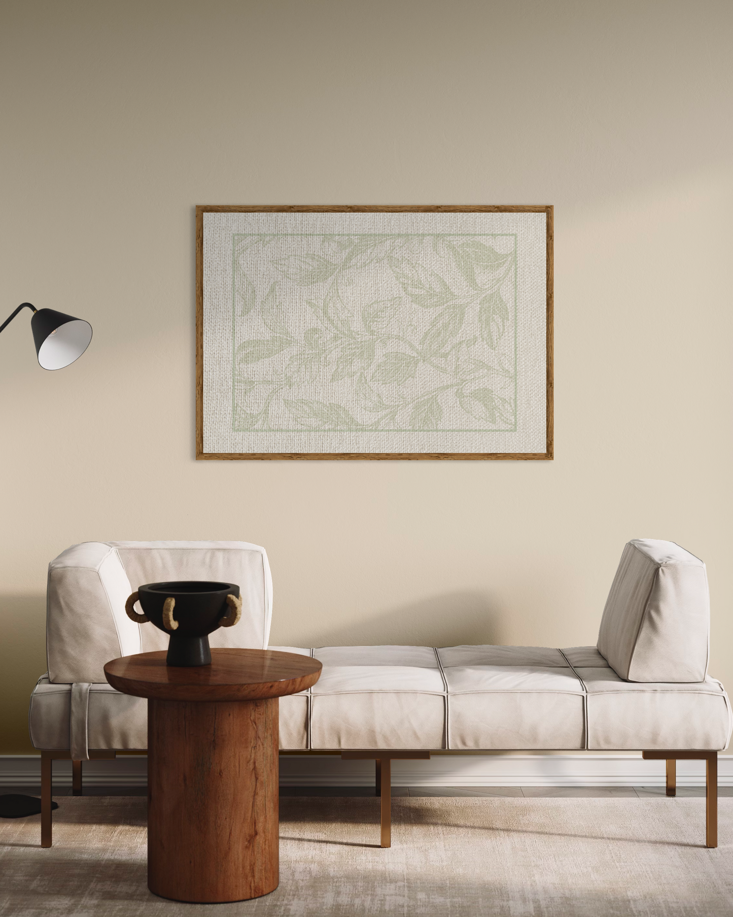 Botanical Textile Textured Poster