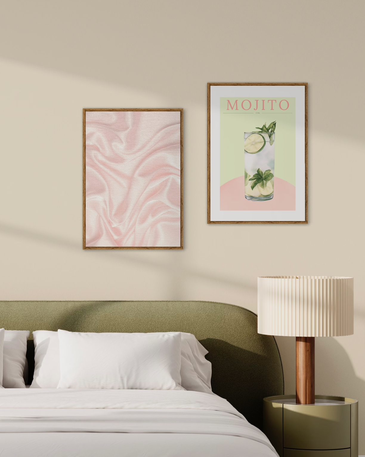 Pink Textile Structure Poster