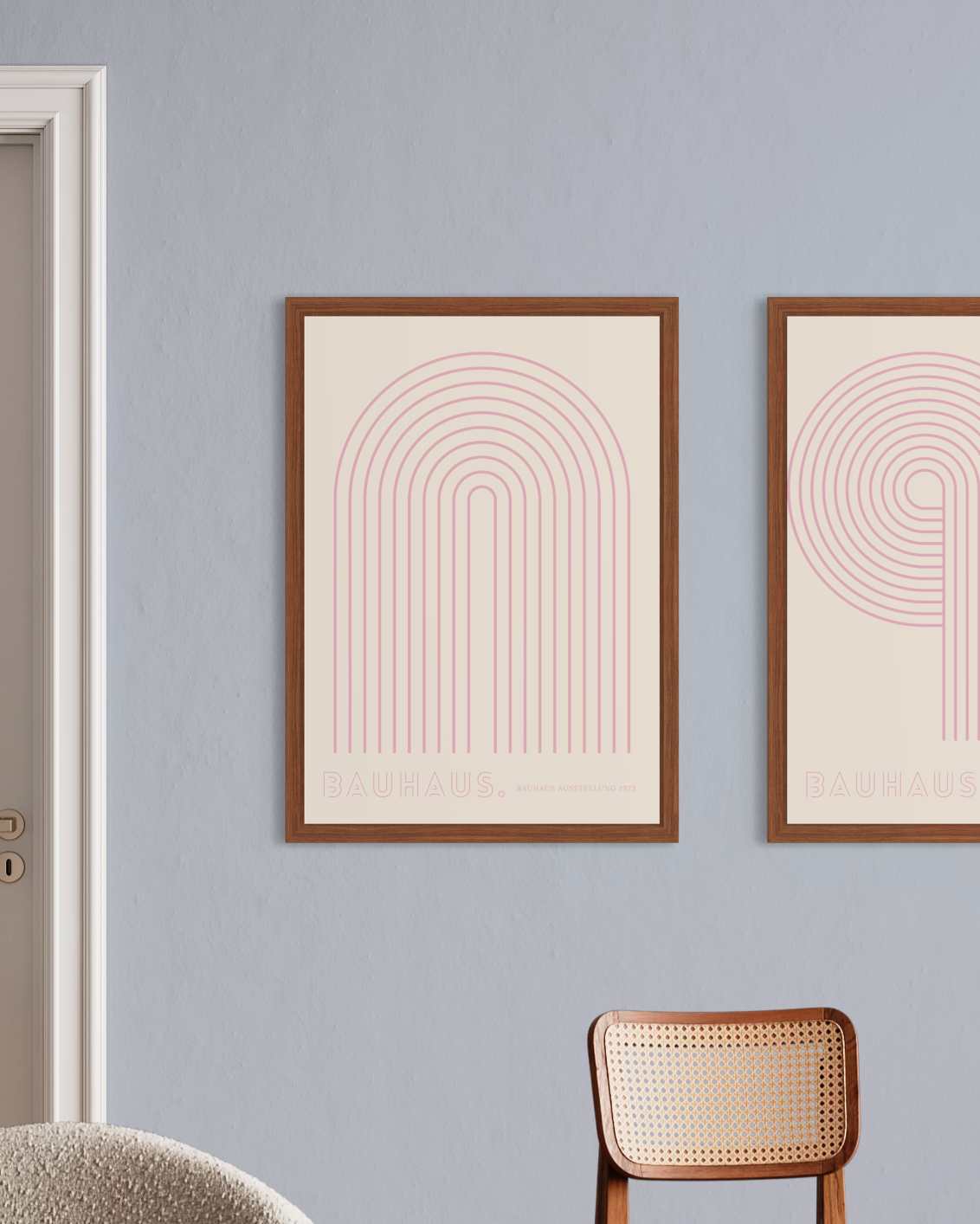 Pink Bauhaus No.1 Poster