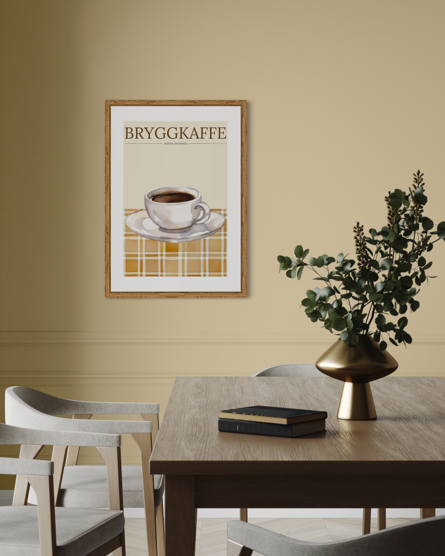 Retro Swedish Coffee Poster