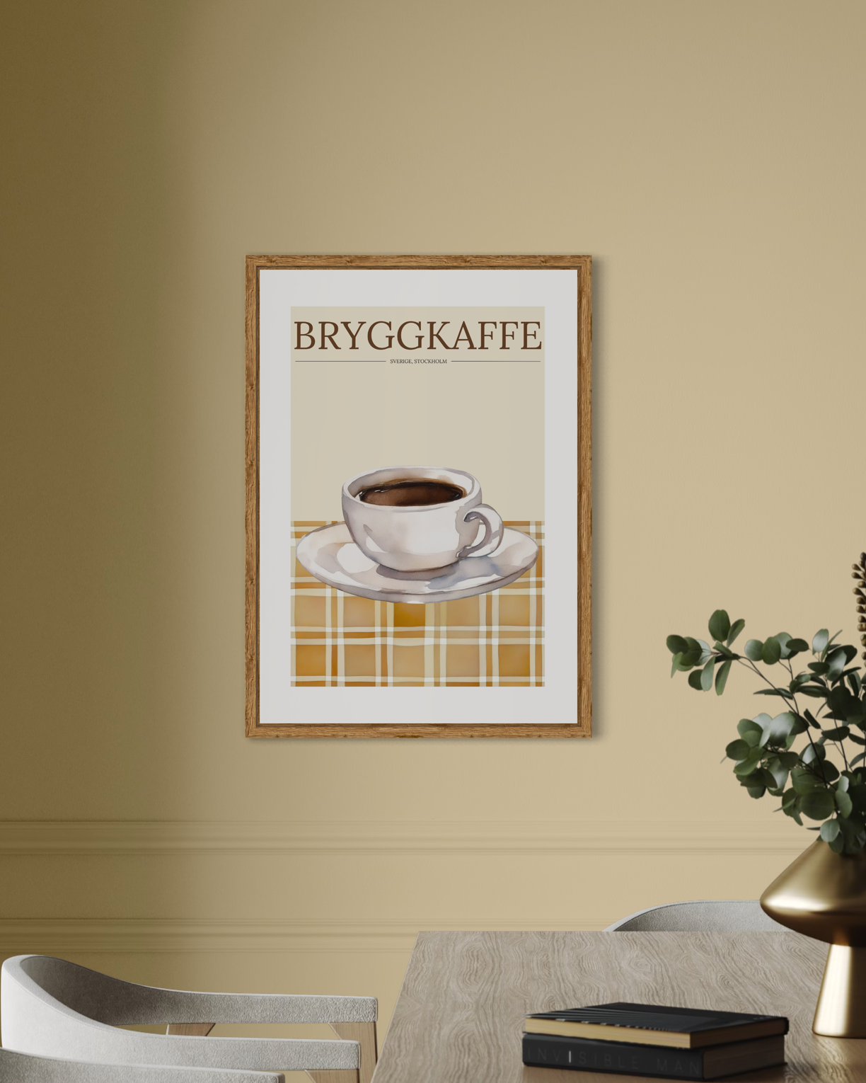 Retro Swedish Coffee Poster