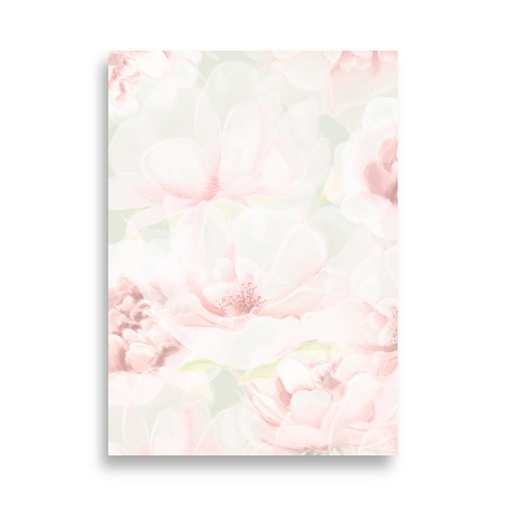 Soft Peonies No.3 Poster