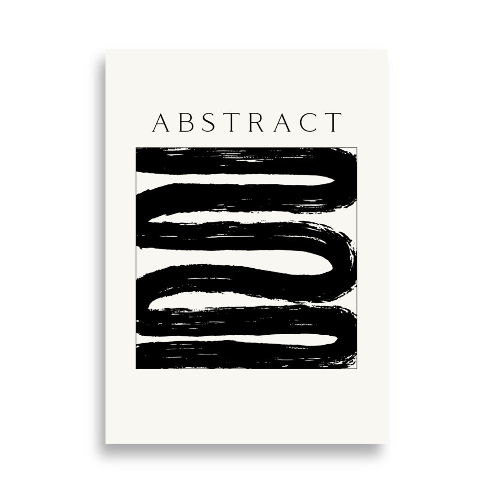 Black Shapes No.4 Poster