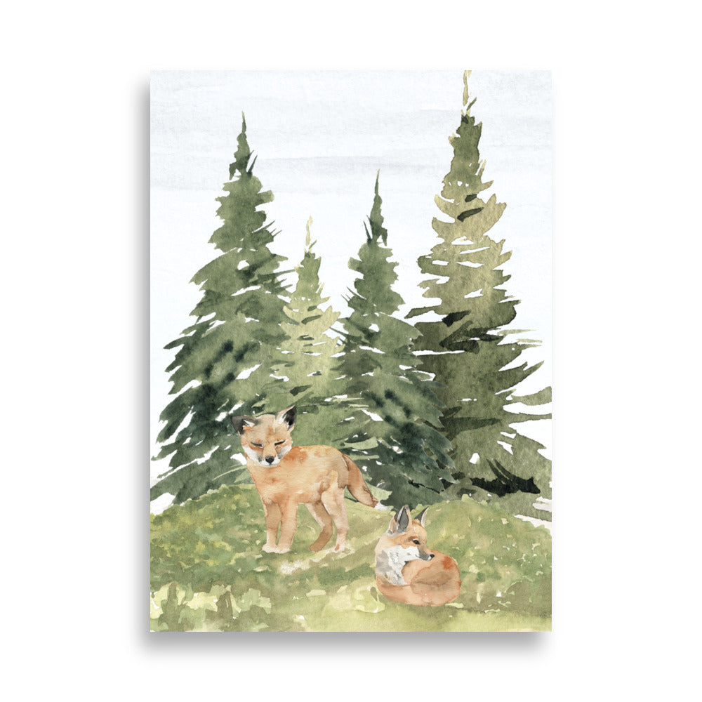 Fox Cubs Poster