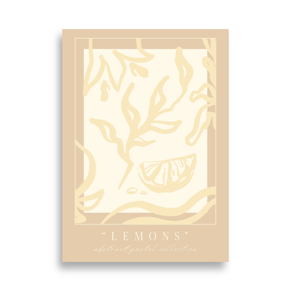 Retro Lemon Poster
