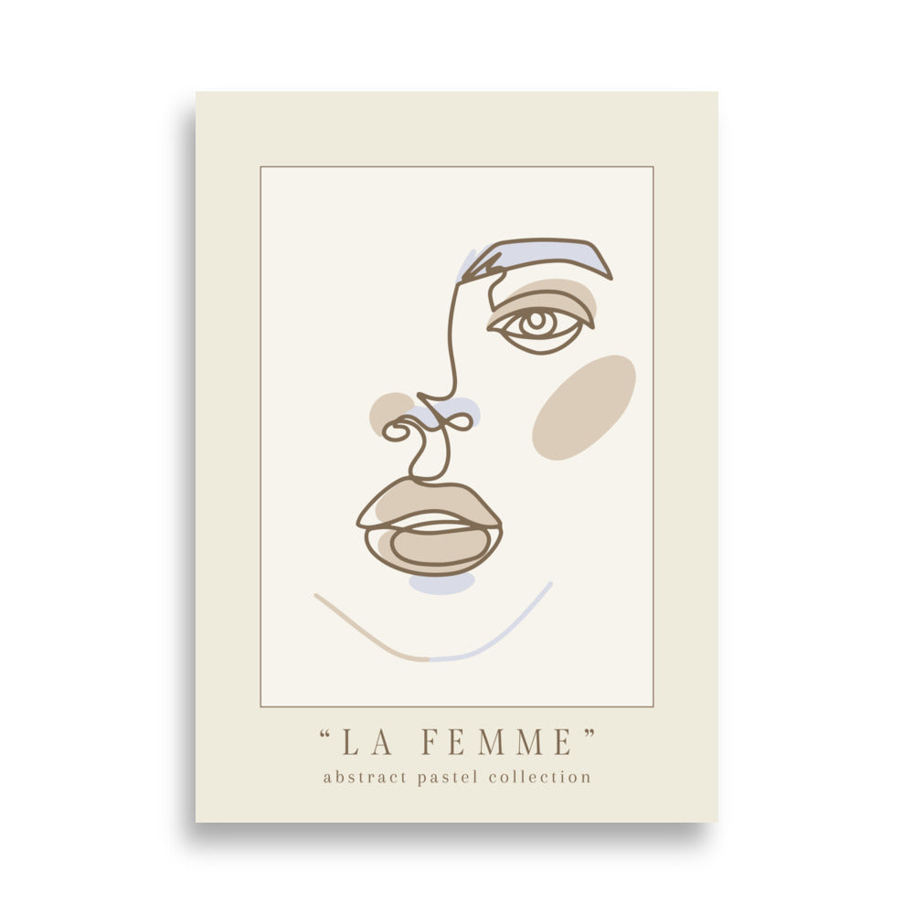 La Femme - Blue Pastel Poster