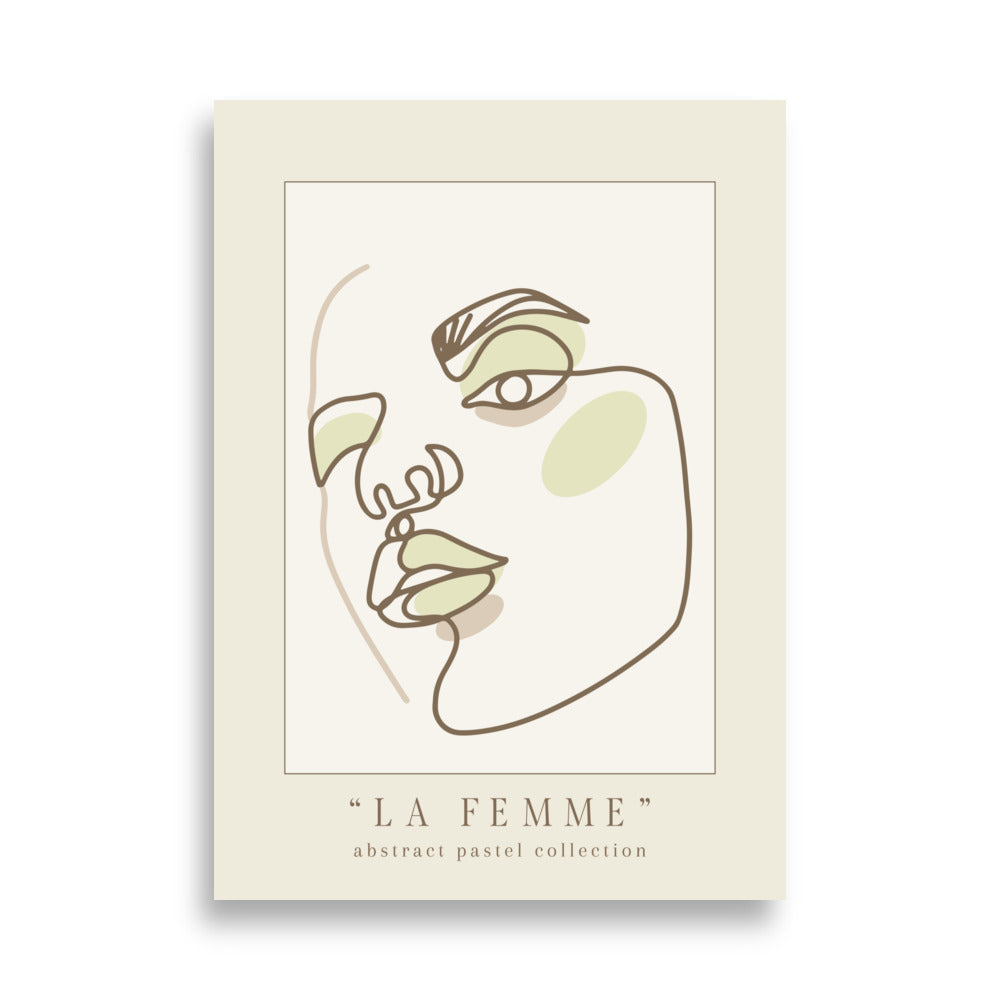 La Femme - Green Pastel Poster