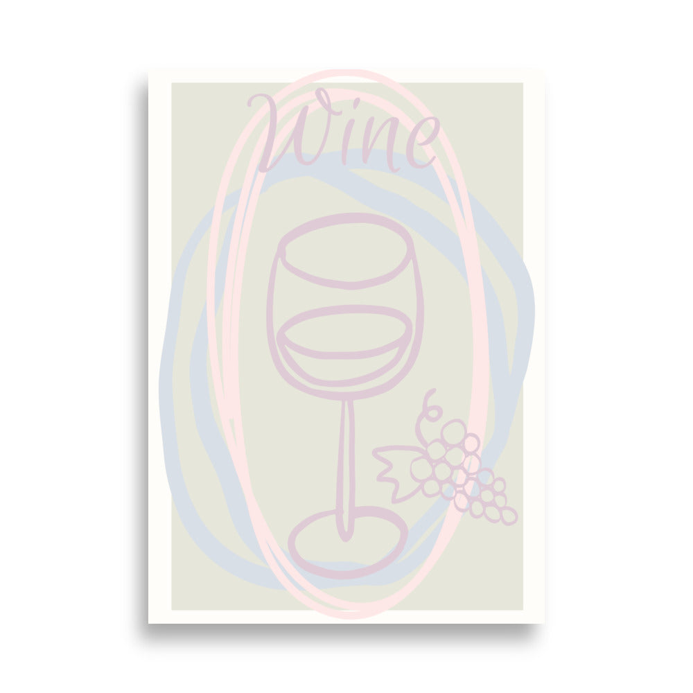 Retro Pastel Cocktail No.1 Poster