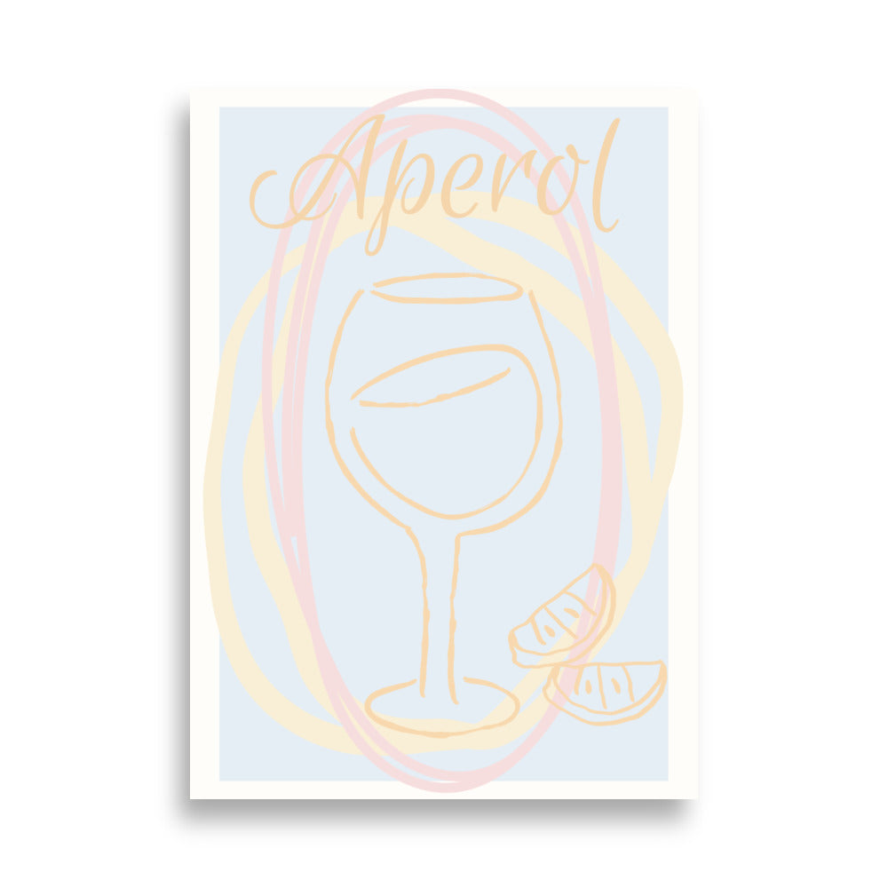 Retro Pastel Cocktail No.3 Poster