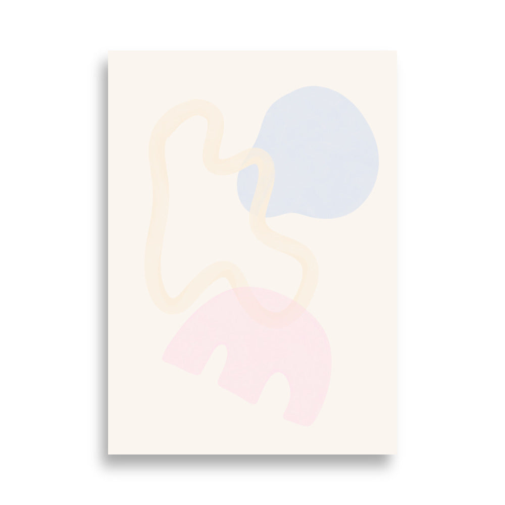 Abstract Pastel No.1 Poster