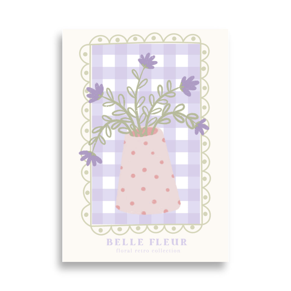 Retro Belle Flour No.1 Poster