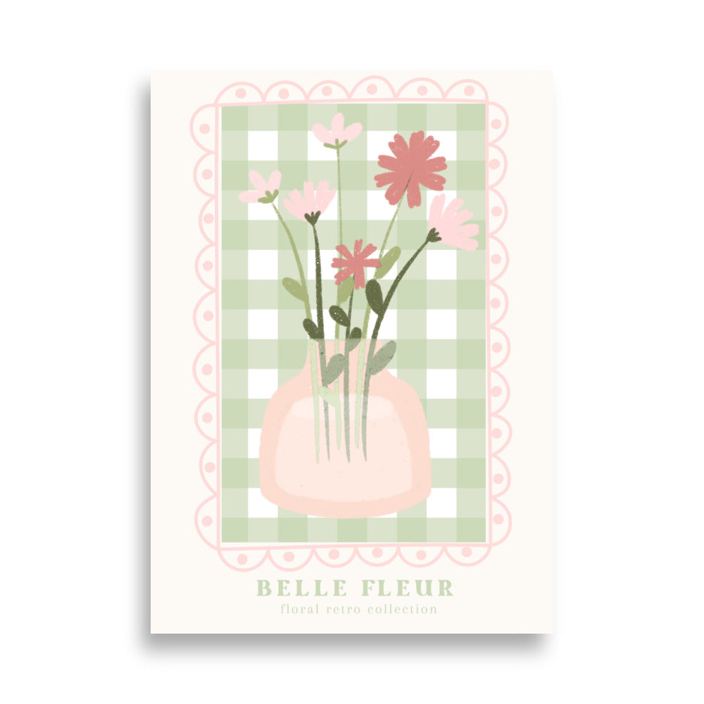 Retro Belle Flour No.2 Poster