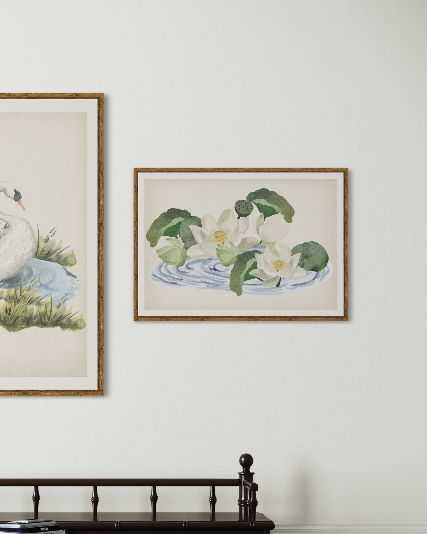 Vintage Water Lilies Poster