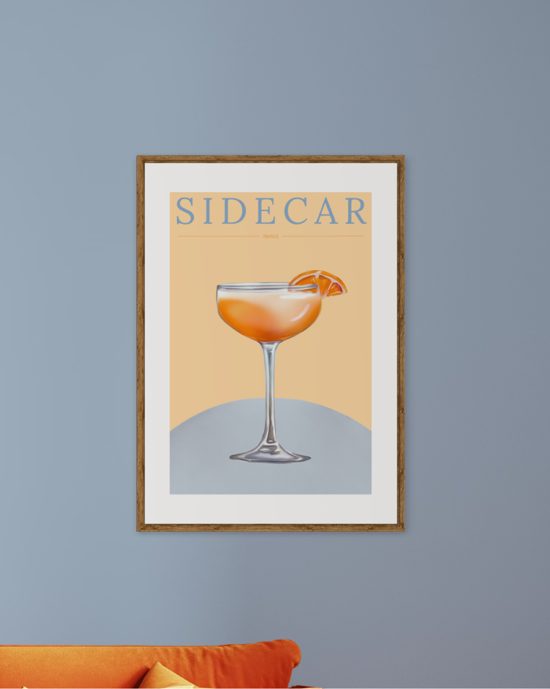 Retro Sidecar Poster
