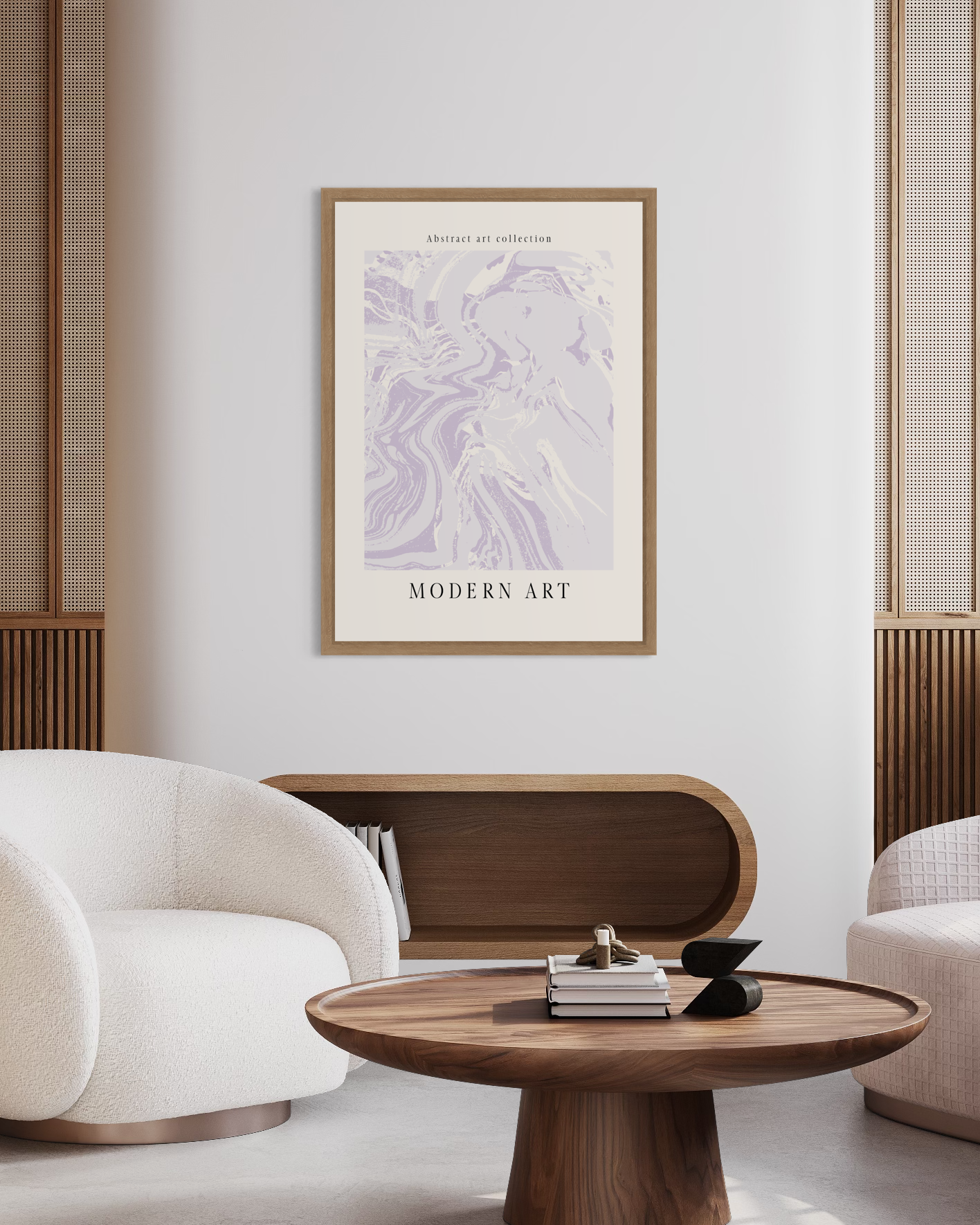 Purple Liquid Art Poster