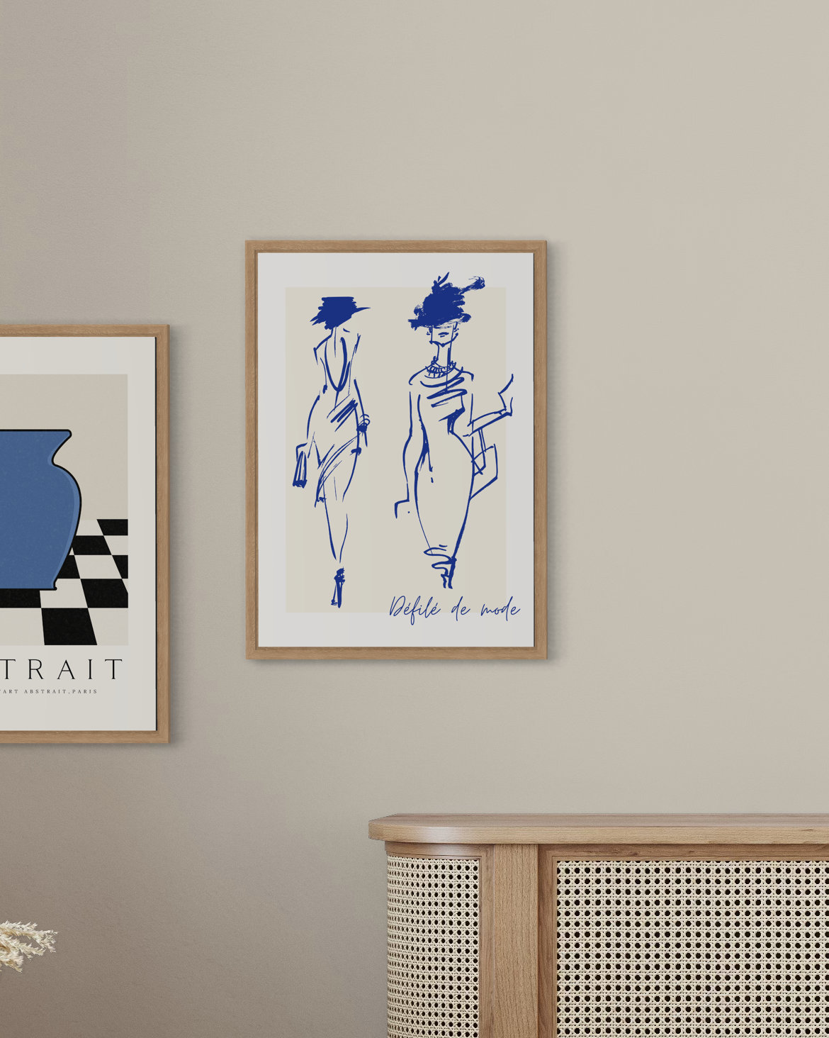 Défilé De Mode Bleu Paris Poster