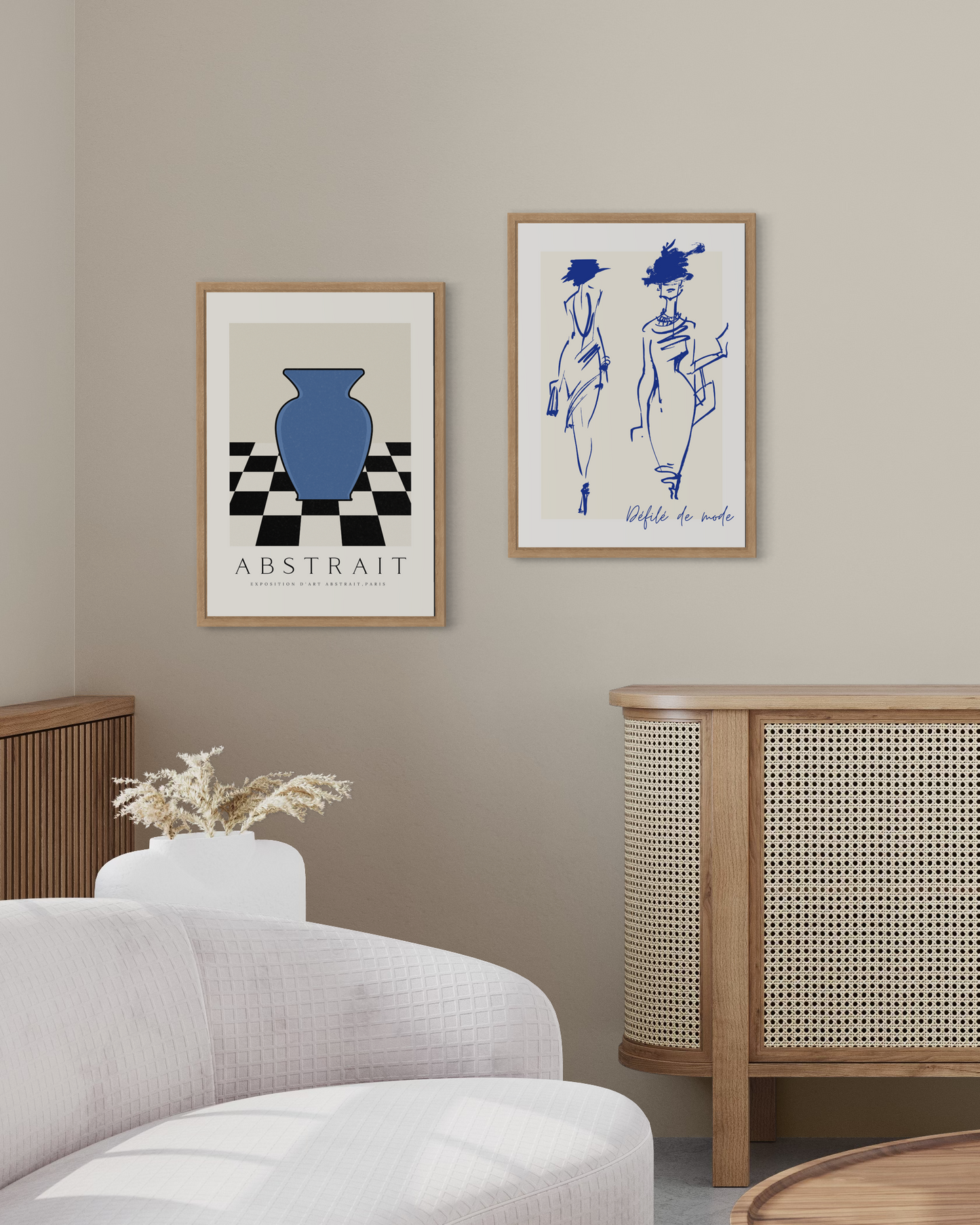 Défilé De Mode Bleu Paris Poster