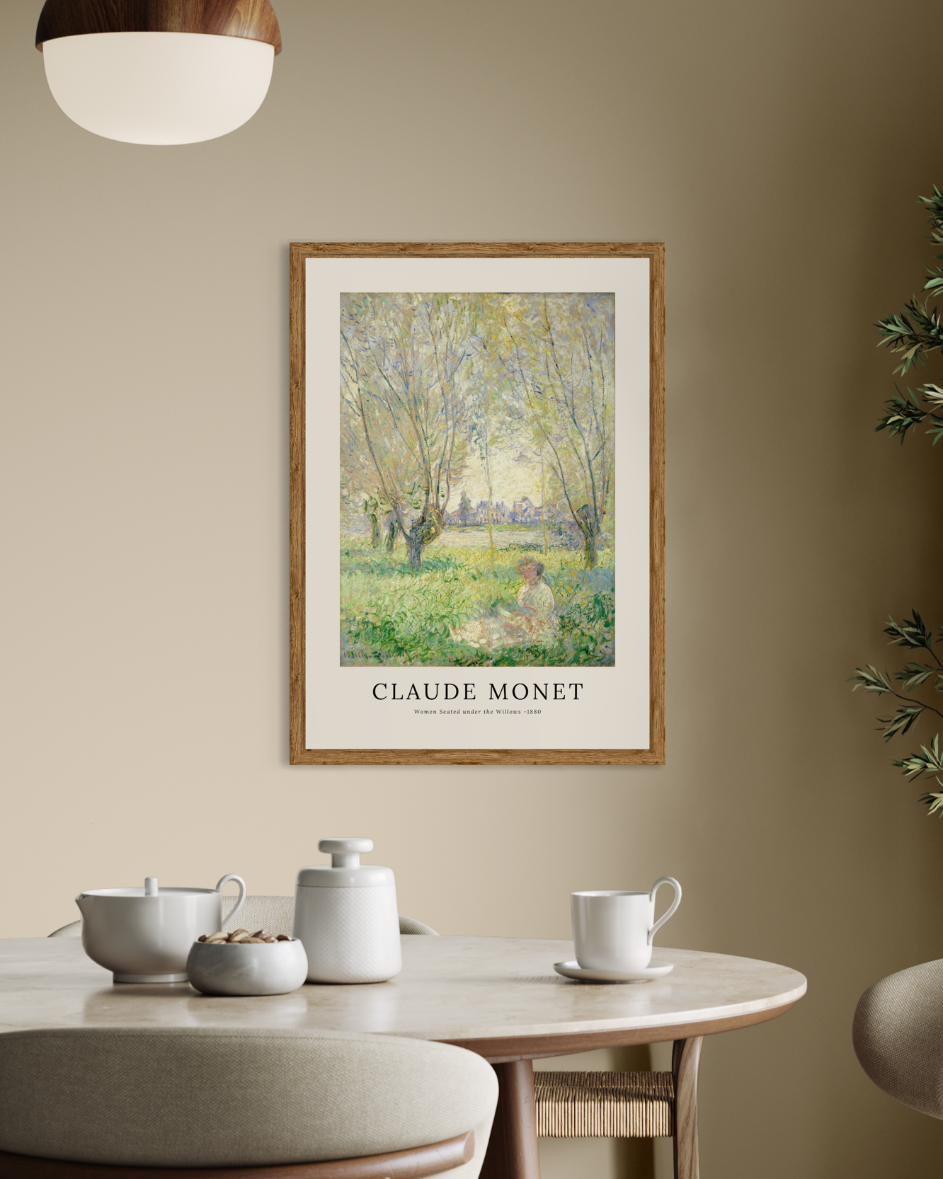 Claude Monet - Women Seated under the Willows Poster