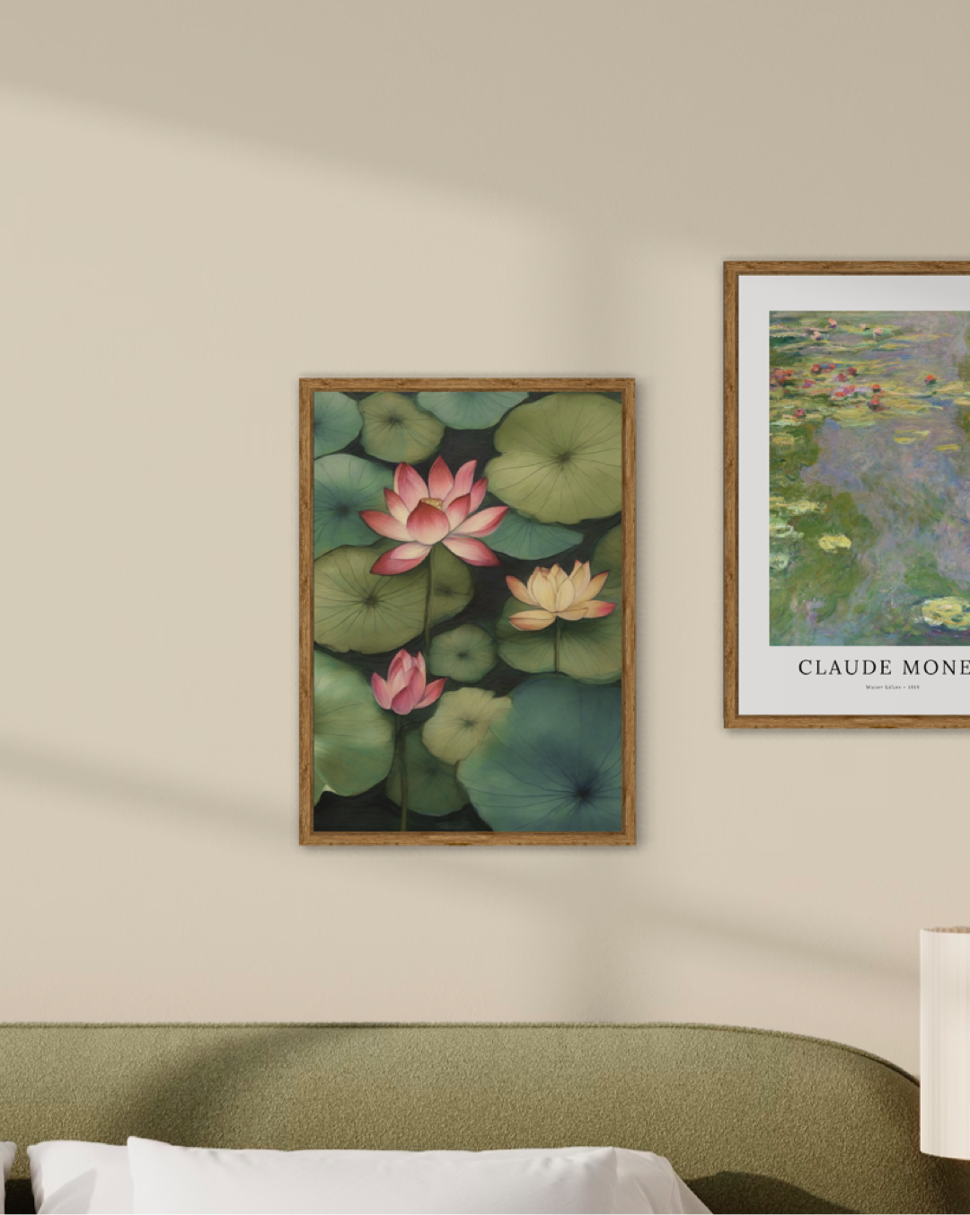 Pink Water Lilies Poster