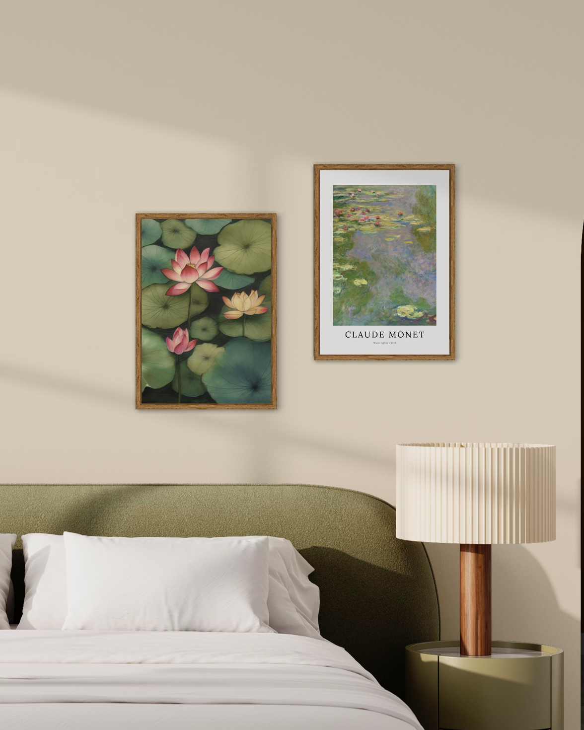 Pink Water Lilies Poster