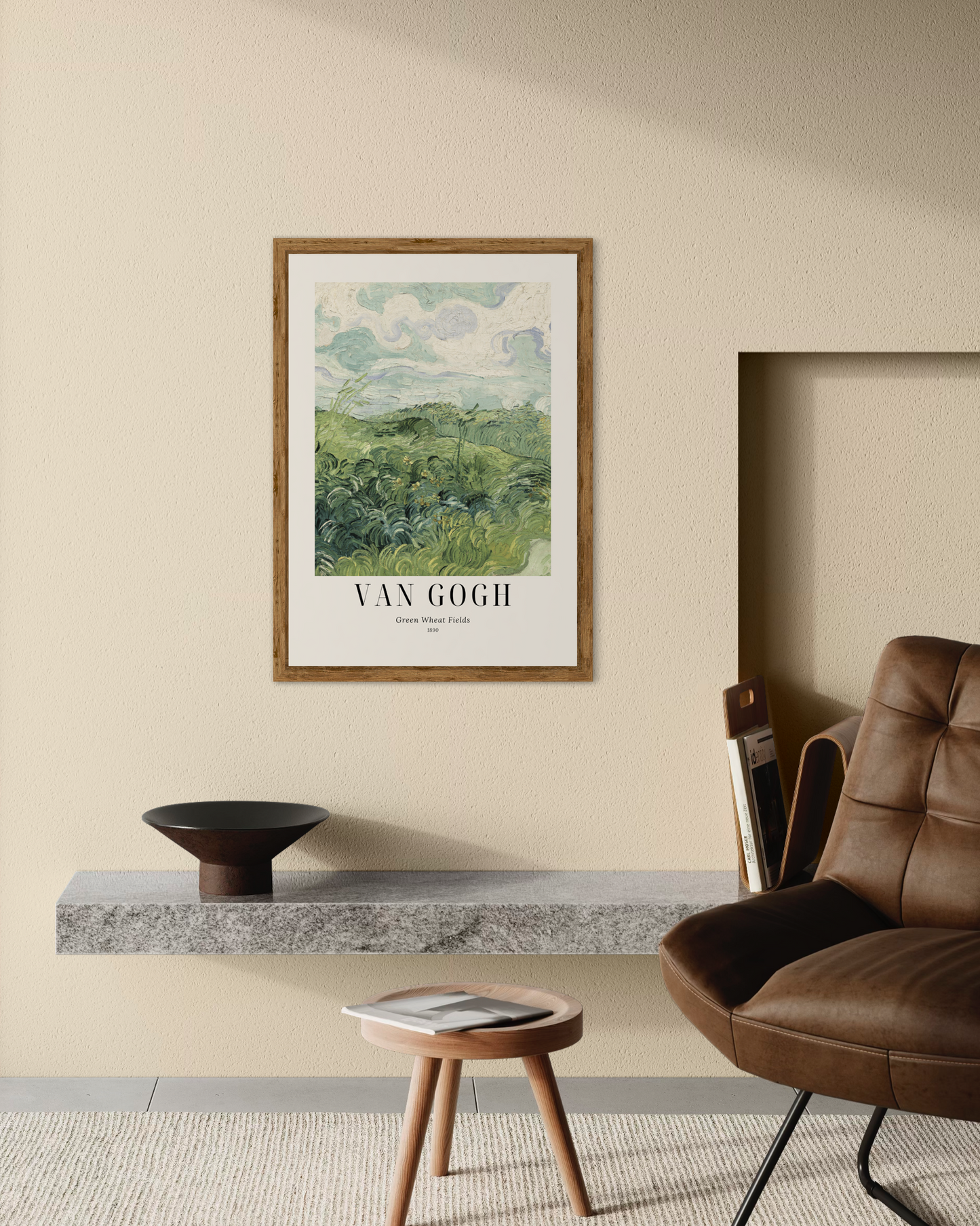 Van Gogh - Green Wheat Fields Poster