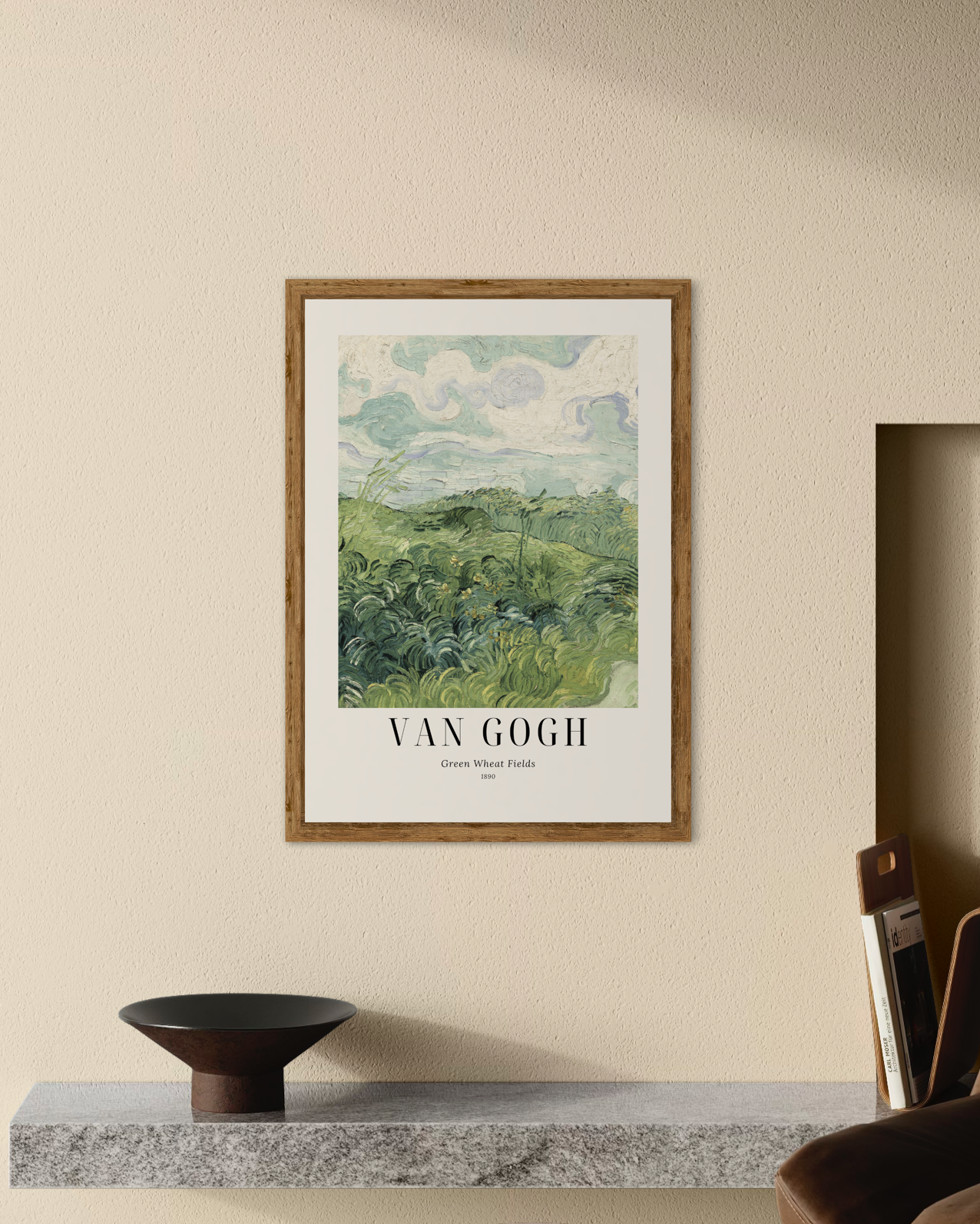 Van Gogh - Green Wheat Fields Poster